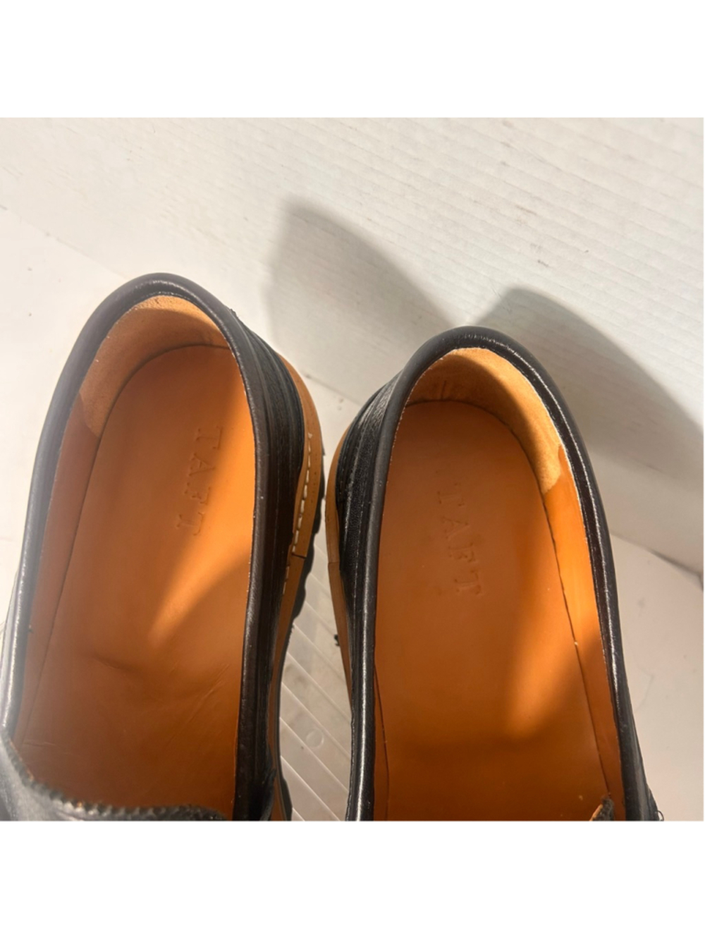 Men's TAFT Black The Country Leather Penny Loafers & Slip-Ons Size 13 Comfort - Picture 3 of 8